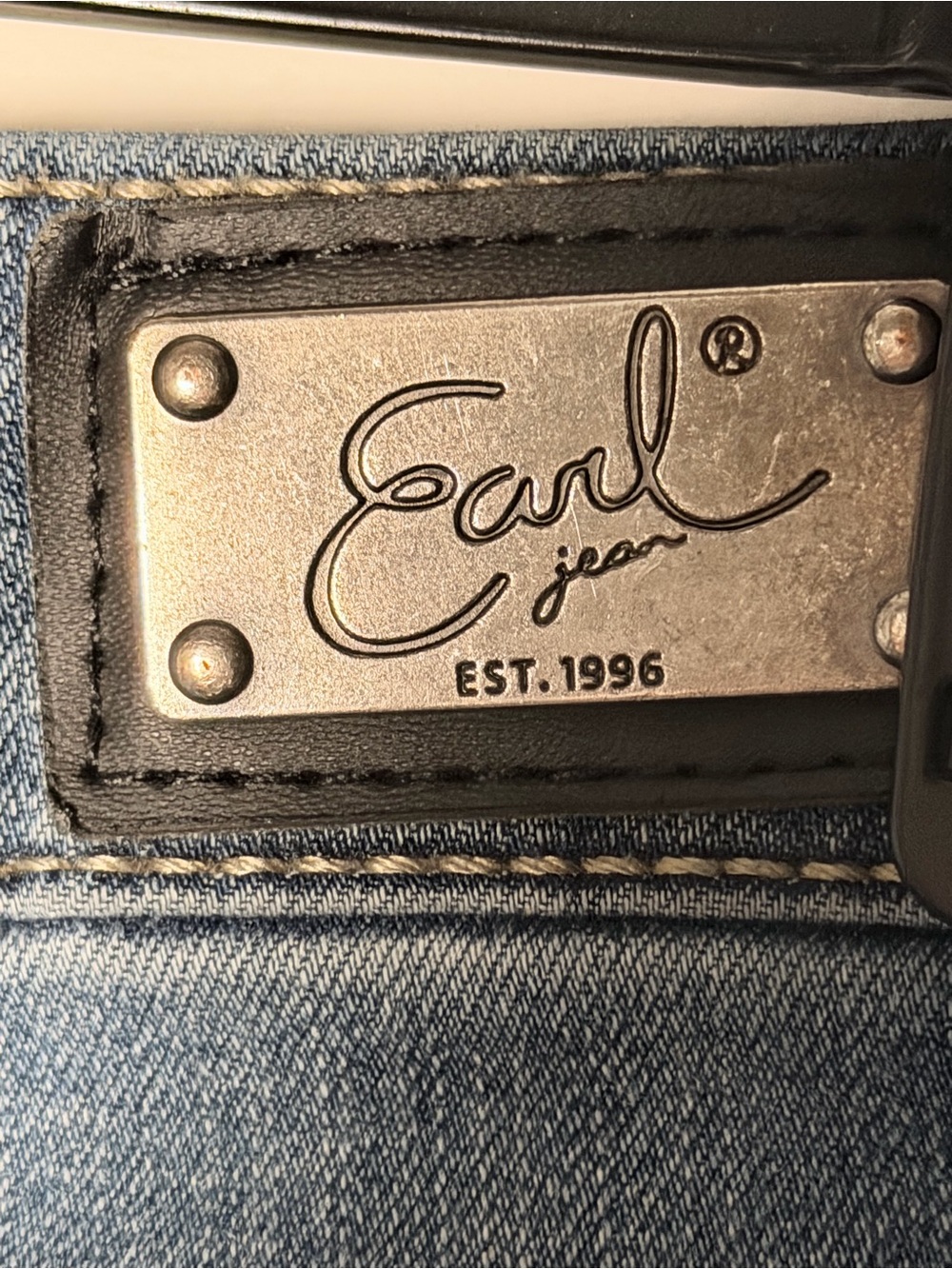 Earl Jeans Light Blue Cuffed Women's Jeans - Picture 9 of 11